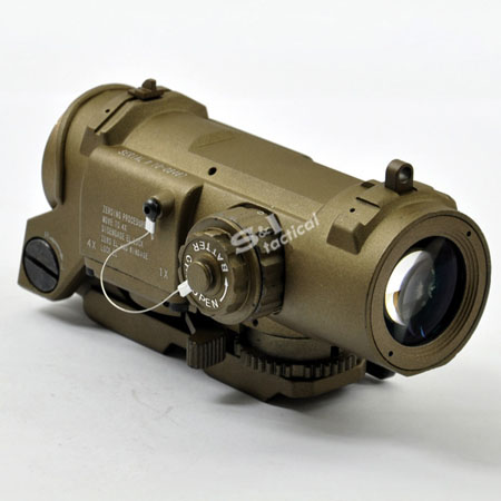 Spector DR 4x Illuminated Mil-Dot Scope Tan